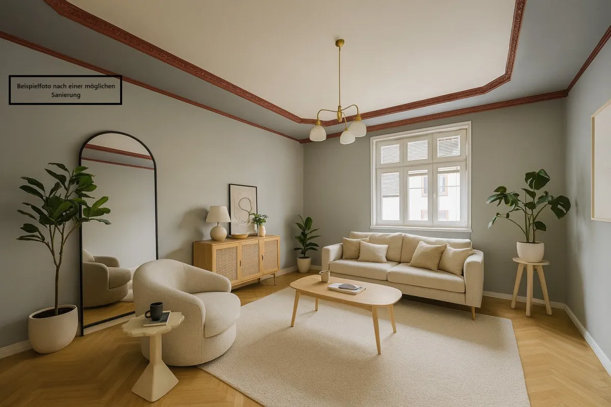 ++NEU++ Ruhige 2-Zimmer Altbau-Wohnung (sanierungsbedürftig) mit getrennter Küche - Umbau-Potenzial! - Bild 1