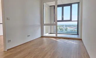 Wohnen im 15.OG! 2-Zimmer Wohnung mit voll ausgestatteter Einbauküche und Loggia