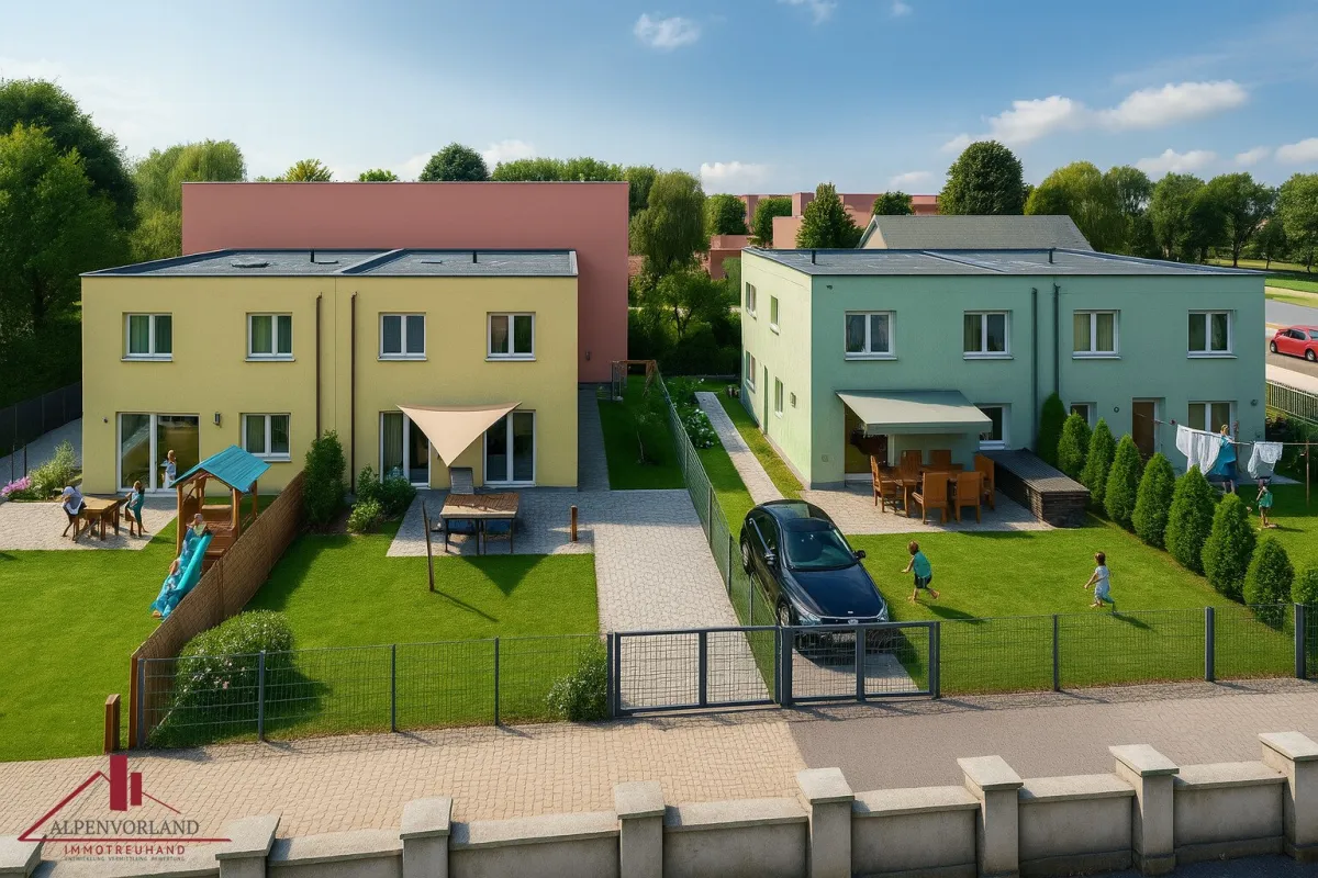 Vier moderne Doppelhaushälften in Ziegelmassivbauweise – zentrale Lage in Kottingbrunn.👉 Dieses Projekt ist für Käufer provisionsfrei! - Bild 1