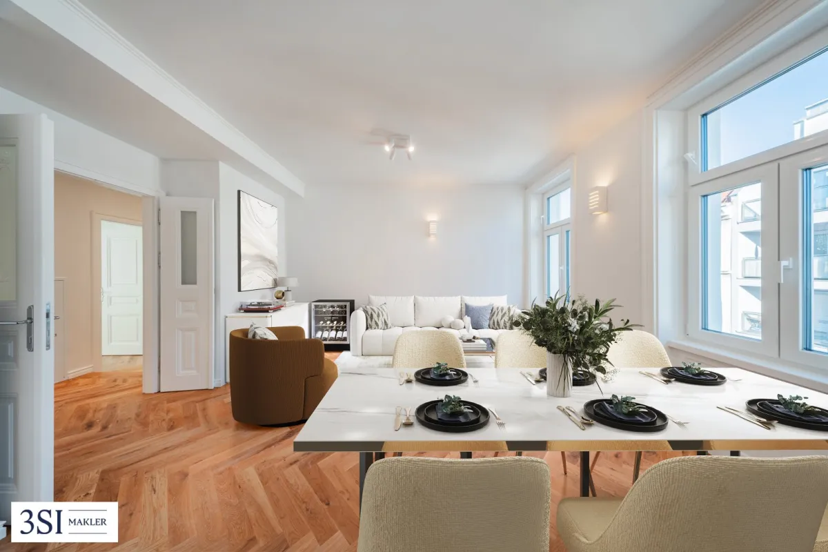 Optimal geschnittener 3-Zimmer-Erstbezug in generalsaniertem Stilaltbau - Bild 1