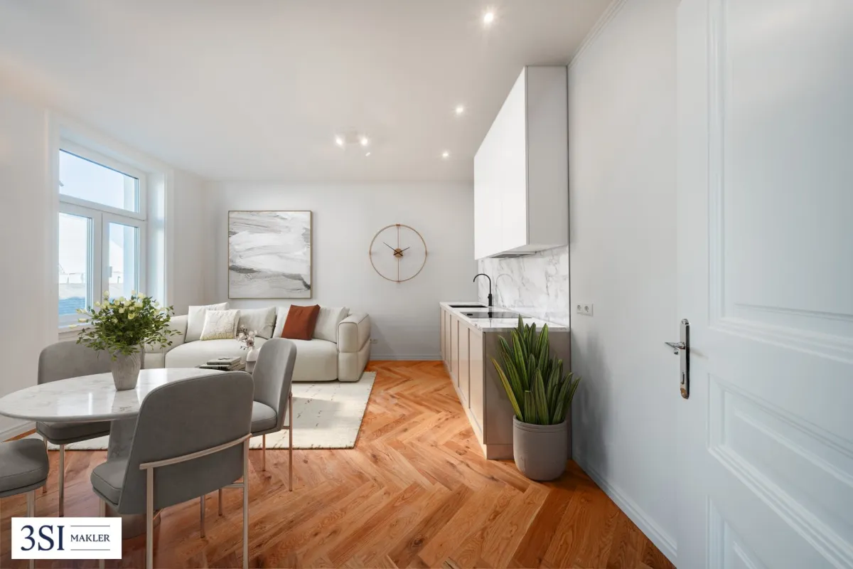 Lichtdurchfluteter 3-Zimmer-Stilaltbau mit modernster Ausstattung und Loggia - Bild 1