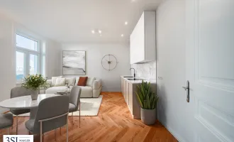 Lichtdurchfluteter 3-Zimmer-Stilaltbau mit modernster Ausstattung und Loggia