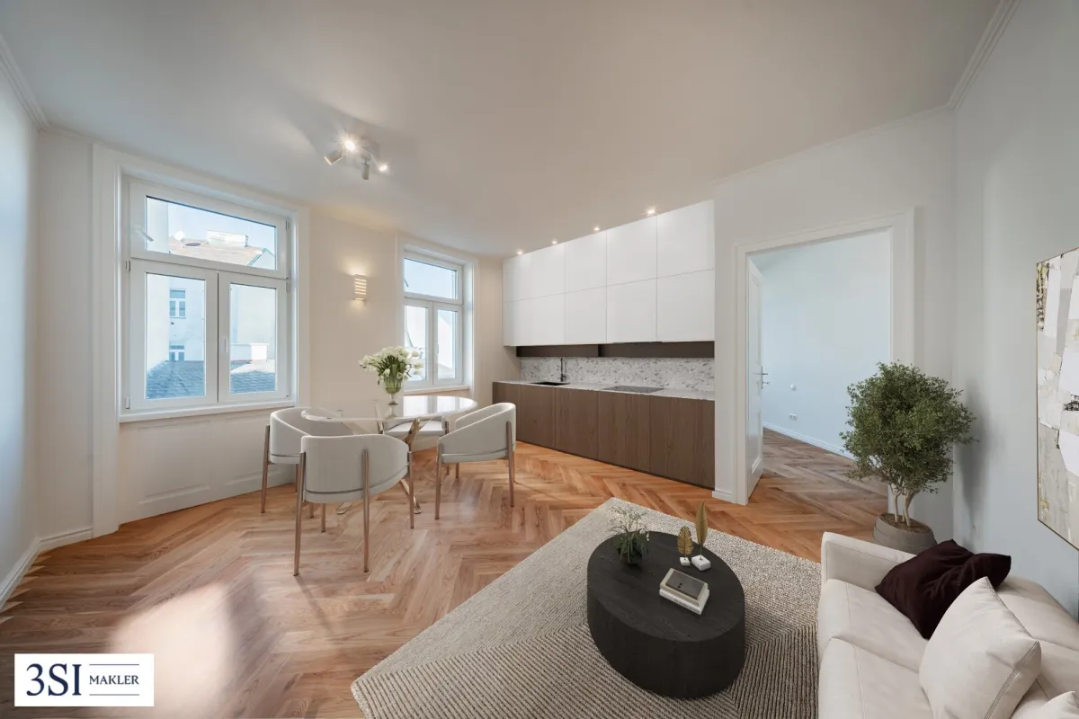 Heller 2 Zimmer Erstbezug im Altwien Stil in generalsaniertem Gründerzeithaus - Bild 1