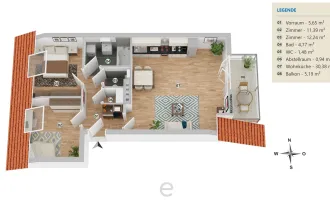 Altbau-Dachgeschosswohnung TOP 7, sofort verfügbar!