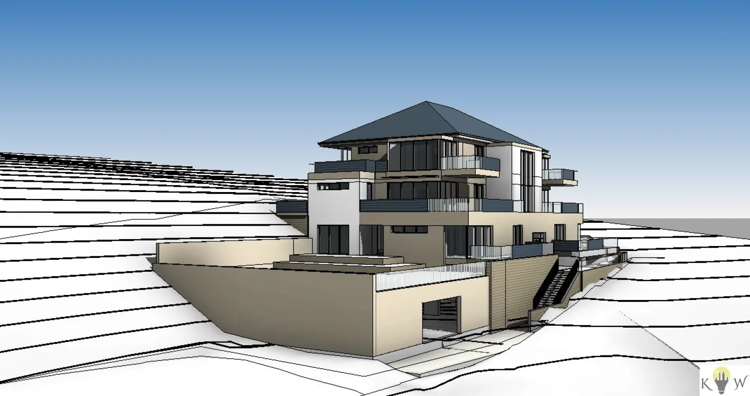 Grundstück mit baubewilligtem Projekt für 7 Wohnungen und 14 PKW Stellplätzen - Bild 1