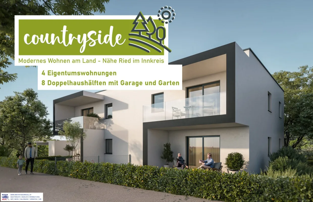 NEUBAU Gartenwohnung mit Carport (Top 4) in Gries nähe Ried i. I. zu verkaufen - BAUSTART ist erfolgt! - Bild 1