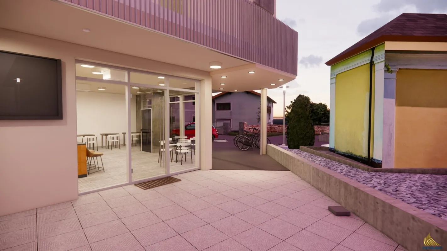Neubau-Café im Zentrum von Hofkirchen im Traunkreis | Kauf oder Miete möglich - Bild 1