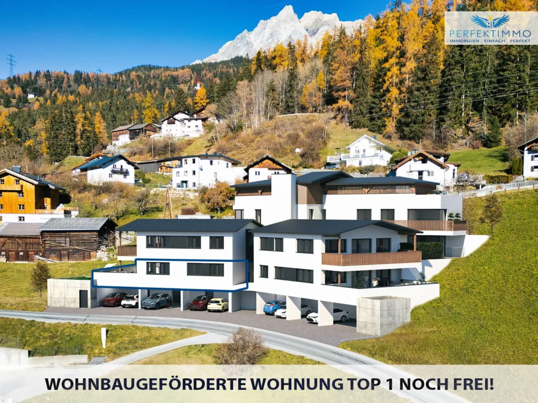 Neubau: Wohnen mit Rifflerblick - Terrassenwohnung Top 1 - wohnbaugefördert! - Bild 1
