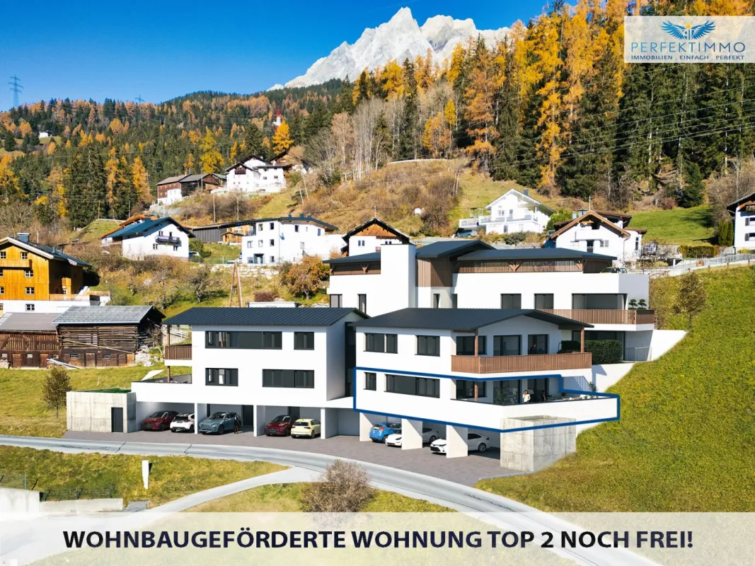 Neubau: Wohnen mit Rifflerblick - Terrassenwohnung Top 2 - wohnbaugefördert! - Bild 1
