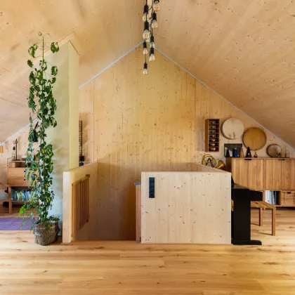 Vollholz Doppelhaus mit großem Garten, 5 Zimmer, Terrasse, Studio und Tiefgarage, Baubeginn erfolgt - Bild 3