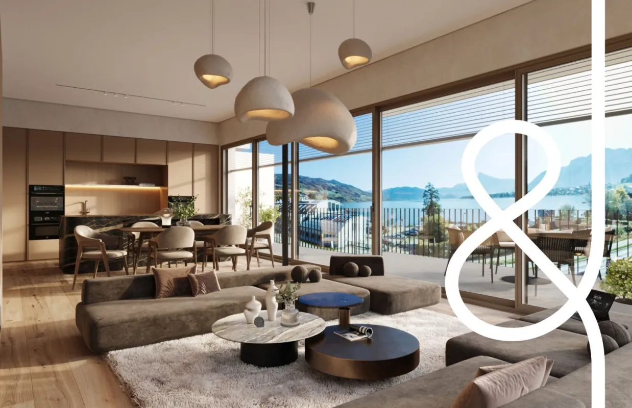 WOHNEN MIT STIL AM MONDSEE: MODERNE ARCHITEKTUR UND UNVERGLEICHLICHE AUSSICHTEN - Bild 1