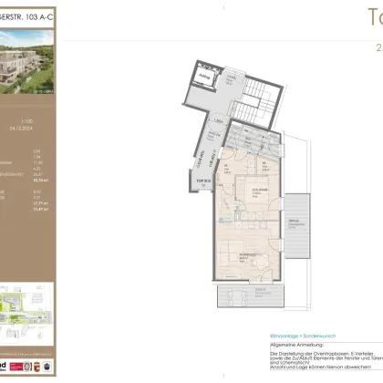 Barrierefreie 2-Zimmer Dachgeschosswohnung mit zwei Terrassen / Top B11 - Bild 2