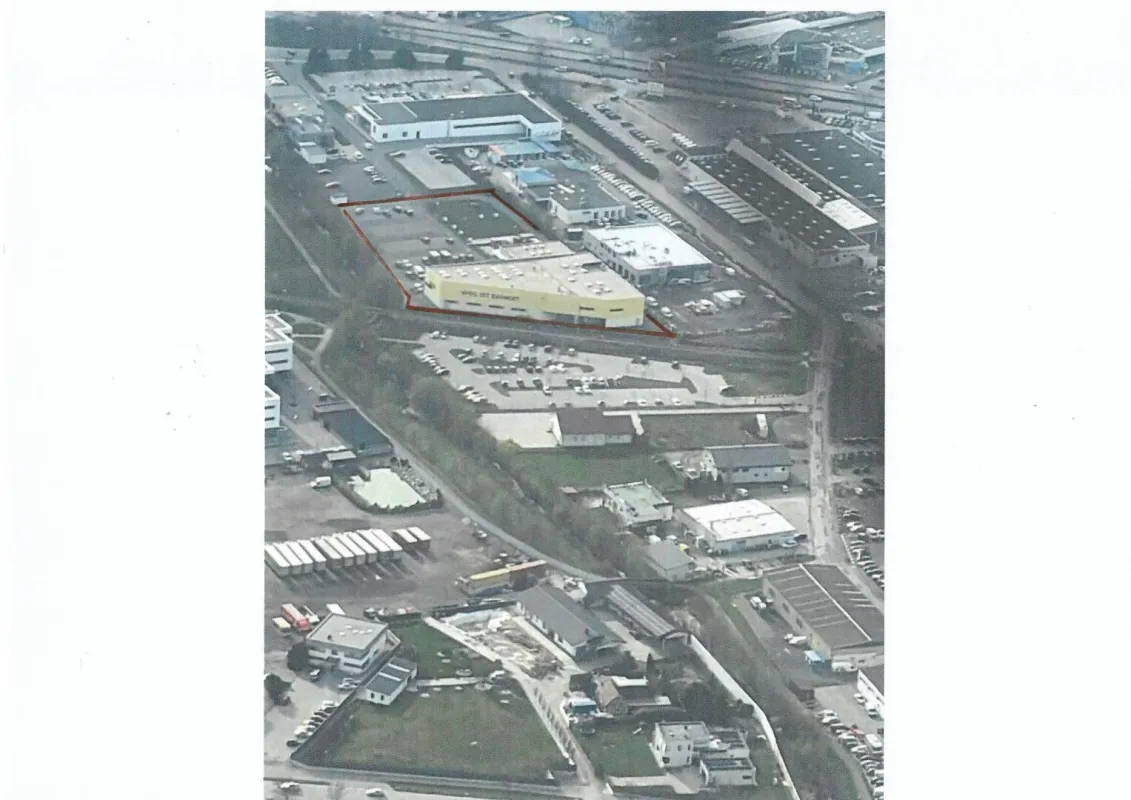 8808m² Betriebsbauland mit Halle  + unverbautes Grundstück, viele Stellplätze im Gewerbegebiet Eisenstadt - Bild 1
