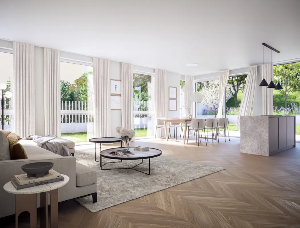 EXKLUSIVE GARTENWOHNUNG IN HIETZING MIT SALZWASSER-POOL UND SAUNA - Bild 1