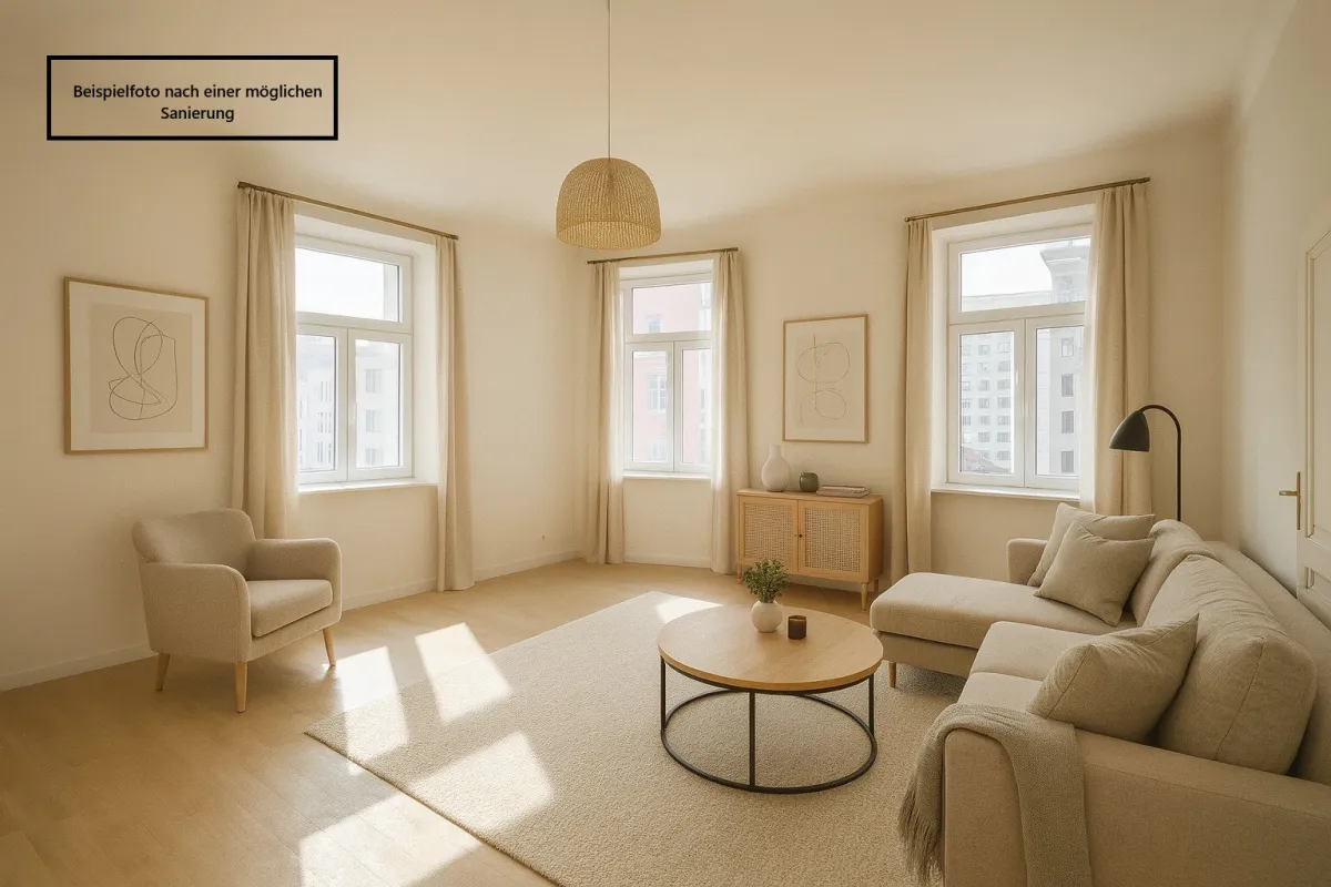 ++NEU++ Altbaucharme neu entdecken: 2-Zimmer Wohnung zum Sanieren mit viel Potenzial - Bild 1