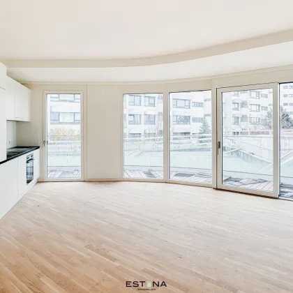 Neubau Nähe "UNO City" - Familienwohnung mit lichtdurchfluteten Panoramafenster - Bild 2