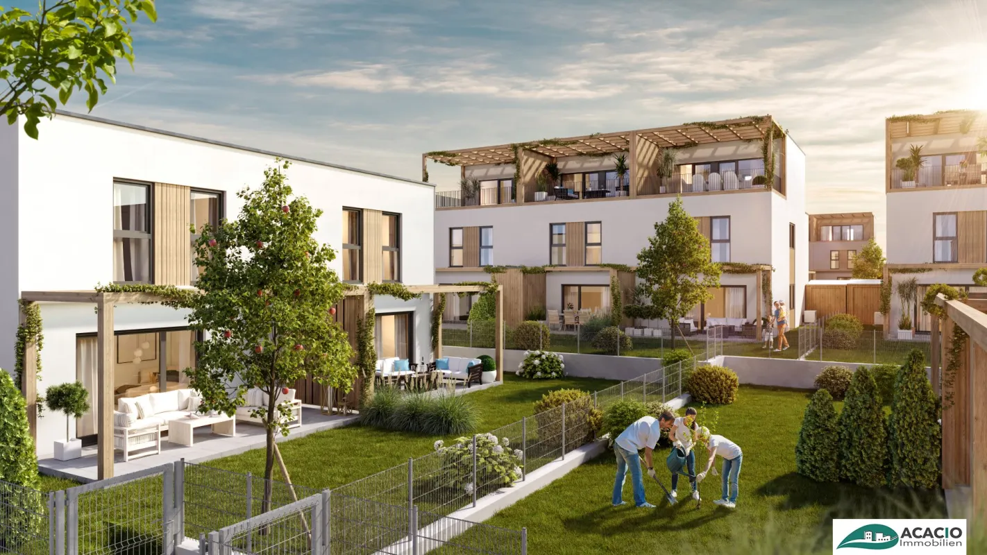 JETZT MUSTERHAUS BESICHTIGEN - hochwertiges Reihenhaus inklusive Parkplatz - provisionsfreies Neubauprojekt in Krems-Gneixendorf - Bild 1