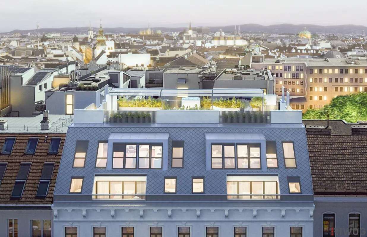 Neue Innenhof Dachterrassenwohnung | 30m² Freiflächen | 2 Minuten zur Mariahilferstr. | 2 Minuten zur U6 und U3 - Bild 1