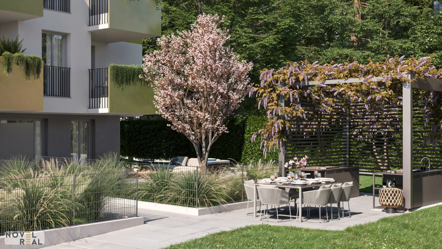 Erstbezugwohnung mit Balkon! Pool im Gemeinschaftsgarten! - Bild 1