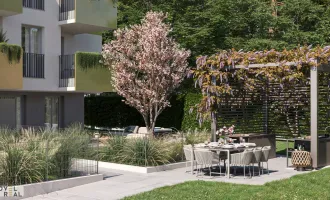 Erstbezugwohnung mit Balkon! Pool im Gemeinschaftsgarten!