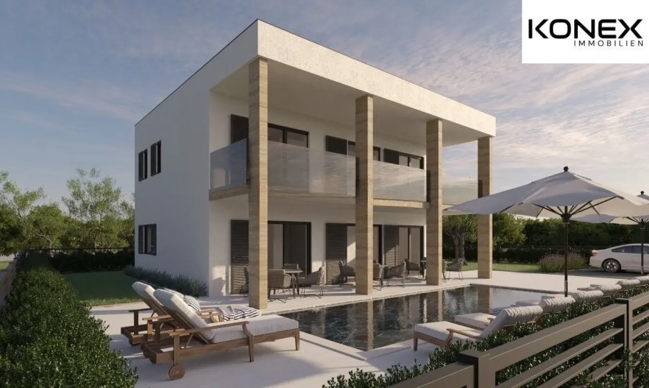 HRV - Moderne Villa mit Meerblick nahe Zadar: Exklusives Wohnparadies zu verkaufen! - Bild 1