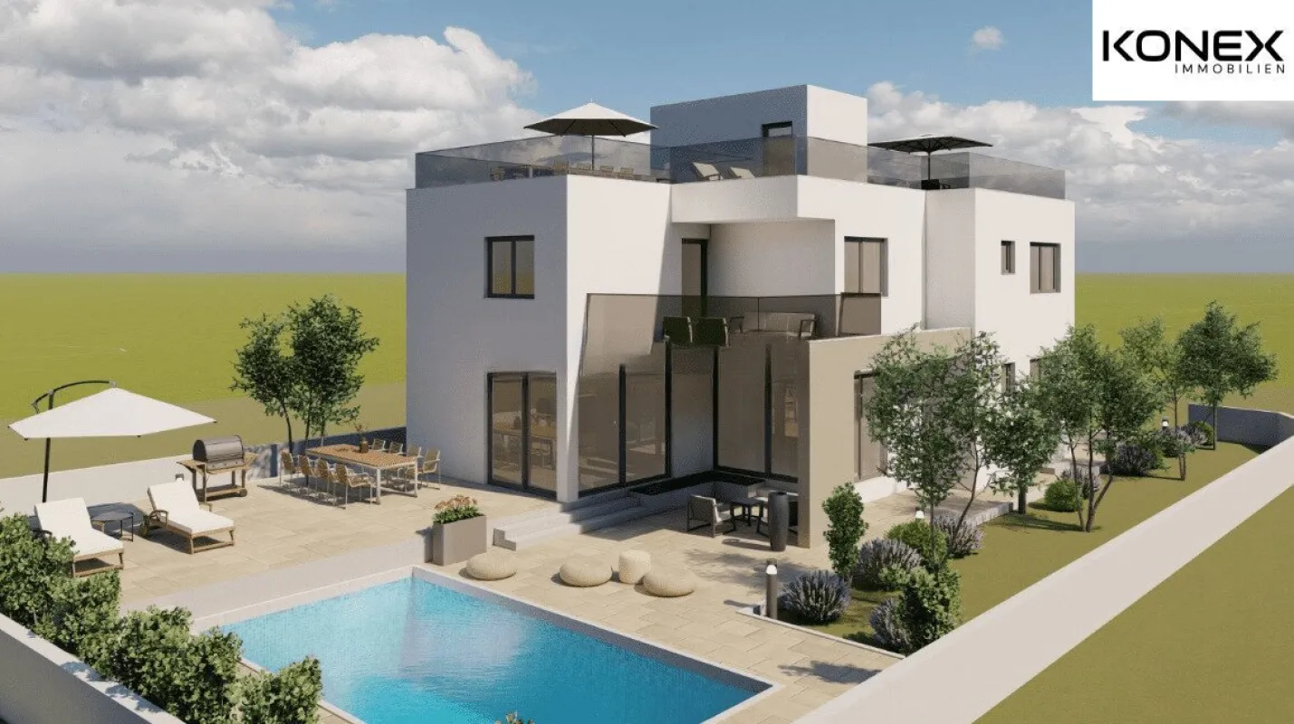 HRV - Exklusive Villa mit im Bau befindlichem Swimmingpool in Poljica Brig, nahe Zadar, zum Verkauf! - Bild 1