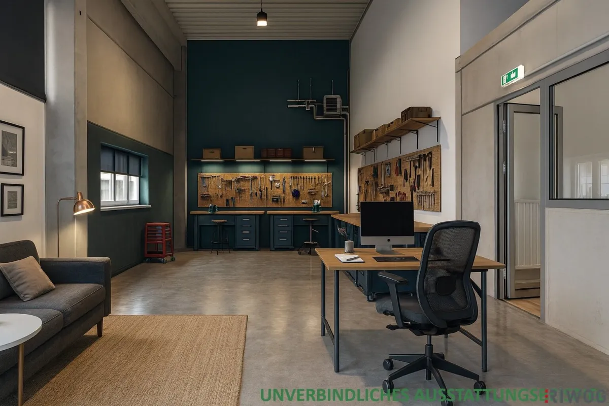 Ebenerdige Halle | modernes, repräsentatives Gelände | nutzbar als Werkstatt, Lager oder Büro | beheizt & mit Wasseranschluss - Bild 1