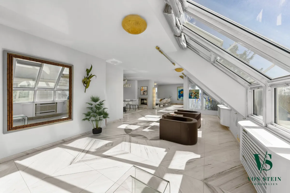 Exklusives Penthouse in Toplage: Sonnige Ruheoase mit Wienblick, Privatsauna, Doppelgarage und Weinkeller. - Bild 1
