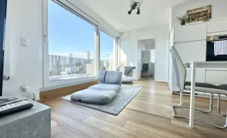 AB SOFORT BEZIEHBAR - VOLL MÖBLIERT + Einbauküche & Klimaanlage!! Tolle 2 Zimmerwohnung + Dachterrasse nahe der Alten Donau! U1 Alte Donau & Kagran!!