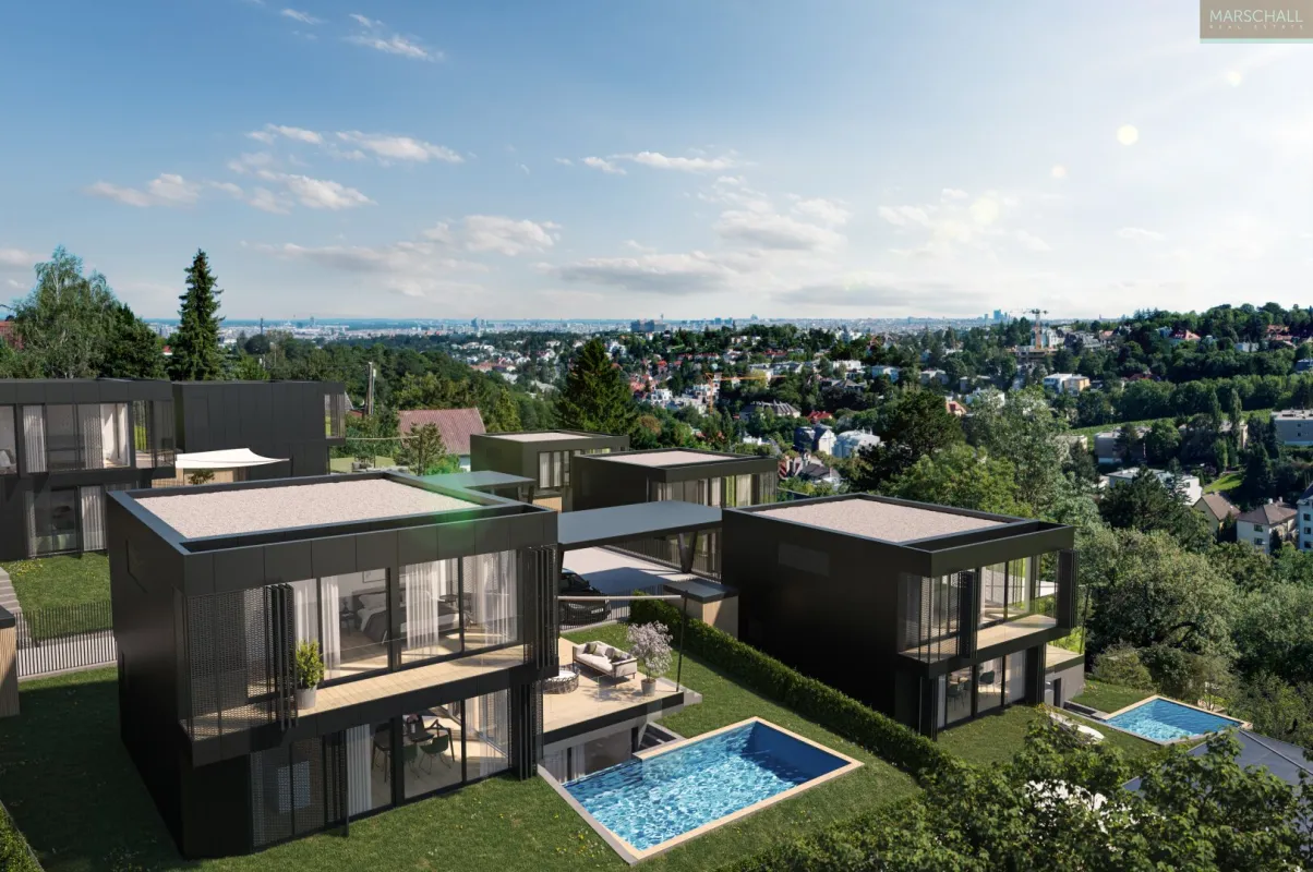 Stylisches Einfamilienhaus in Aussichtslage in Döbling - Bild 1