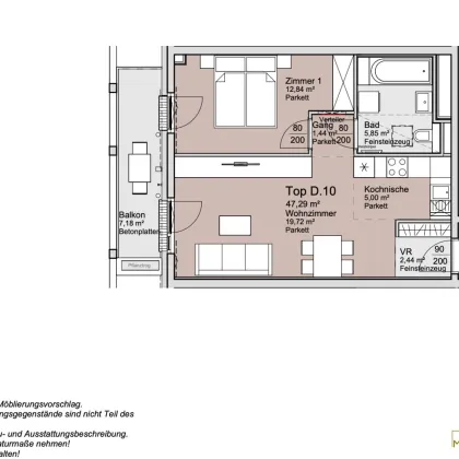 *Provisionsfrei* 2-Zimmer Wohnung unweit der Donau! - Bild 2