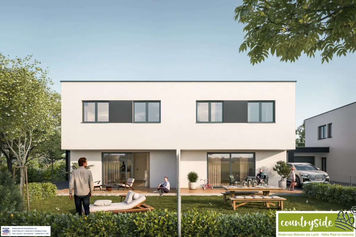 Pram bei Ried/I - Belagsfertige Doppelhaushälfte in ruhiger Lage - Bild 1