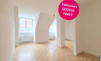 Kaufpreissenkung & GRATIS Goodie! Entdecken Sie die charmante Altbau-Oase im Dachgeschoß mit Garten!