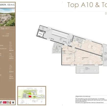 2-Zimmer Dachgeschosswohnung mit optionalem Einzelbüro / Top A10 - Bild 3