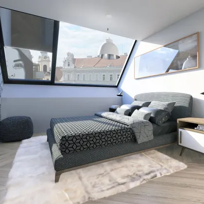 GROHGASSE 10 | hochwertig ausgestattete 5-Zimmer Dachgeschoßwohnung mit hofseitigem Balkon | Fernwärme | Klimaanlage plus Bodenkühlung - Bild 2