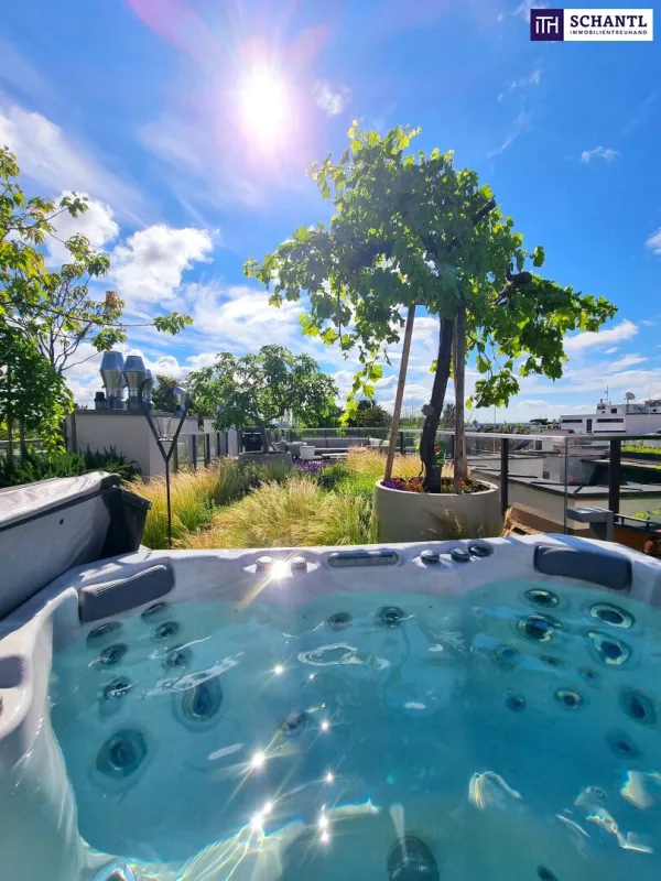Besser gehts nicht! Top Penthouse in Best- und Ruhelage! Lift direkt in die Wohnung + Gigantische Terrasse + Hohe Räume und viel Licht + Blick ins Grüne und in die Ferne + Garagenplatz! - Bild 1