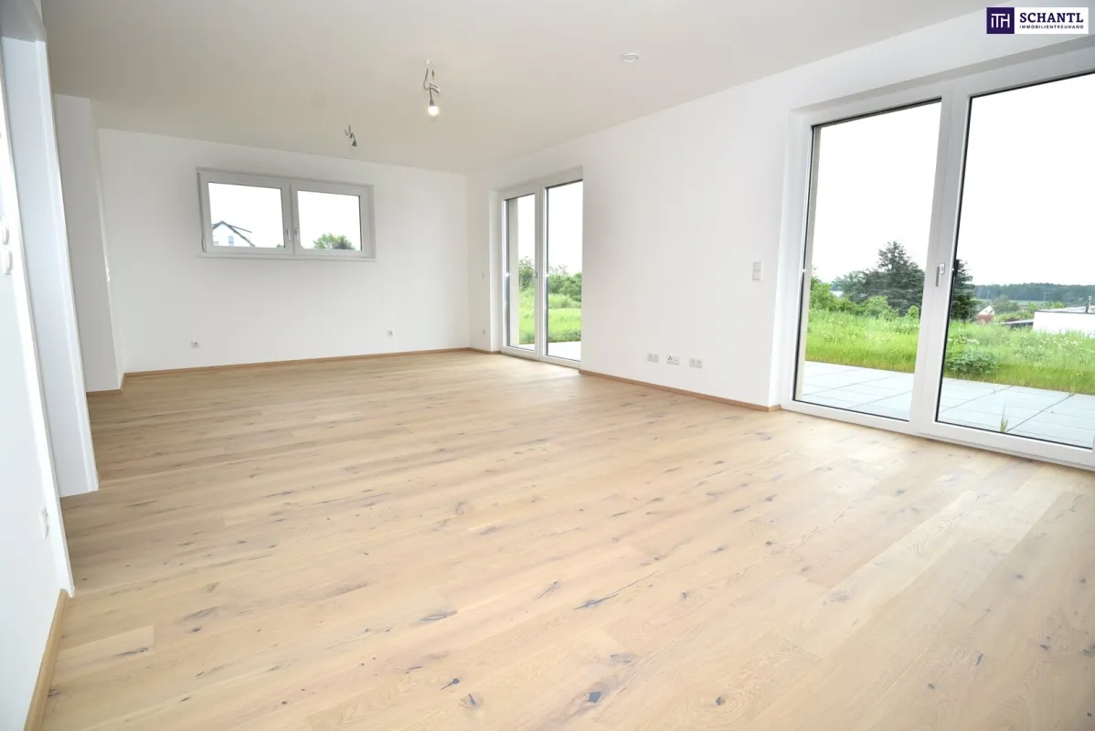 Ein Traum im Erstbezug! 4 Zimmer mit den feinsten Materialien + 250 m² Garten. Leistbar und genial! - Bild 1