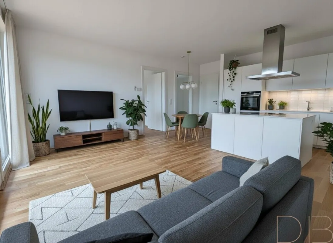 Erstbezug! Barrierefreie 3 Zimmer Wohnung mit eigenem Gartenabteil, Balkon und Stellplatz! Betriebskosten INKLUSIVE Heizkosten! - Bild 1