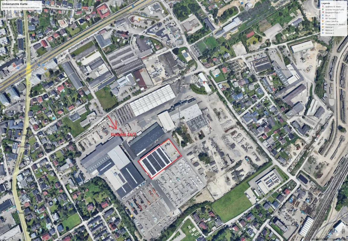 Attraktive Hallenfläche und überdachte Lagerfläche in zentraler Lage nahe der Salzburger Strasse in Traun/Linz zu vermieten - Bild 1