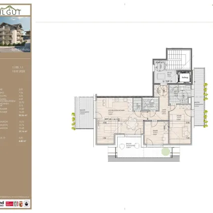 PICHLGUT: 3-Zimmer-Wohnung im DG, TOP 13 - Bild 2