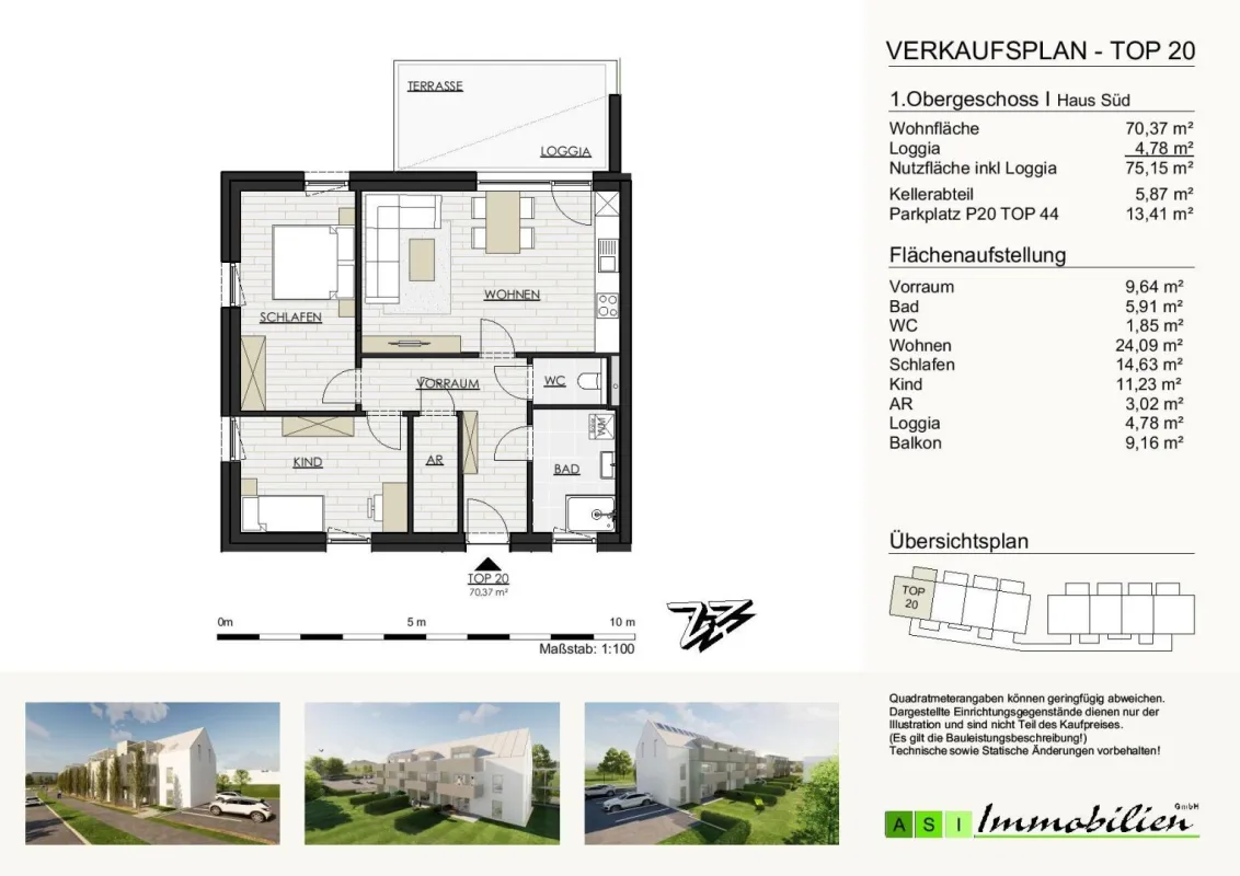 GRÜNE ALLEE GALLNEUKIRCHEN - 2 und 3-Zimmer Wohnungen, 55-70m² NEUBAU ERSTBEZUG - Bild 1
