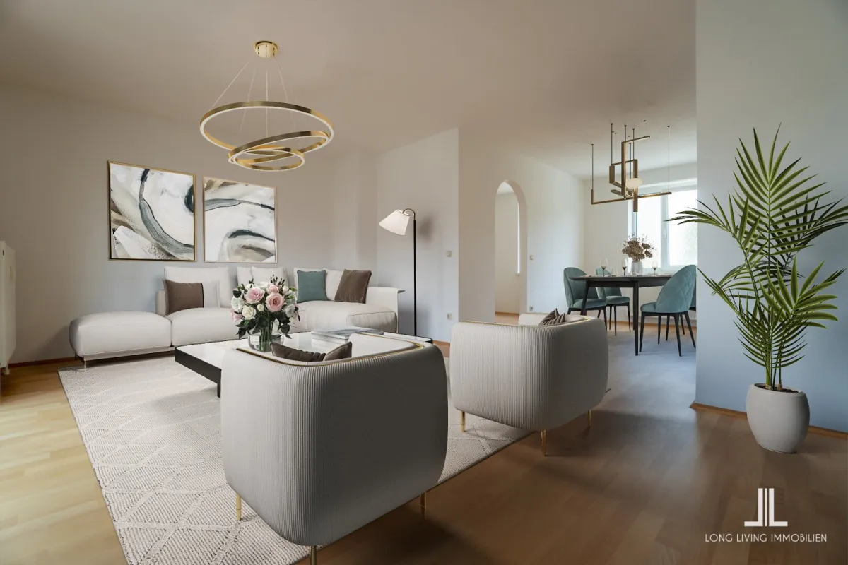 Wunderschöne Wohnung im ersten Obergeschoss mit Terrasse und verbauter Loggia! - Bild 1