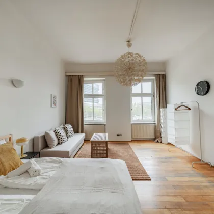 RETRO-CHIC II AIRBNB oder SELBST EINZIEHEN II KOMPLETT MÖBLIERT II ca. 11m² BALKON  II SOFORT NUTZBAR II NÄHE U6/AKH/VOLKSOPER/WUK - Bild 3
