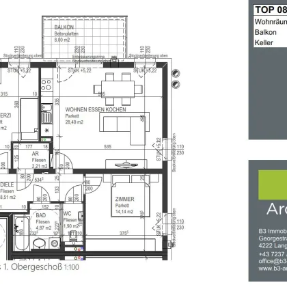 ERSTBEZUG! 2. Quartal 2026: Moderne 3-Zimmer-Wohnung mit Balkon, Lift und Tiefgaragenabstellplatz - Barrierefrei! - Bild 2
