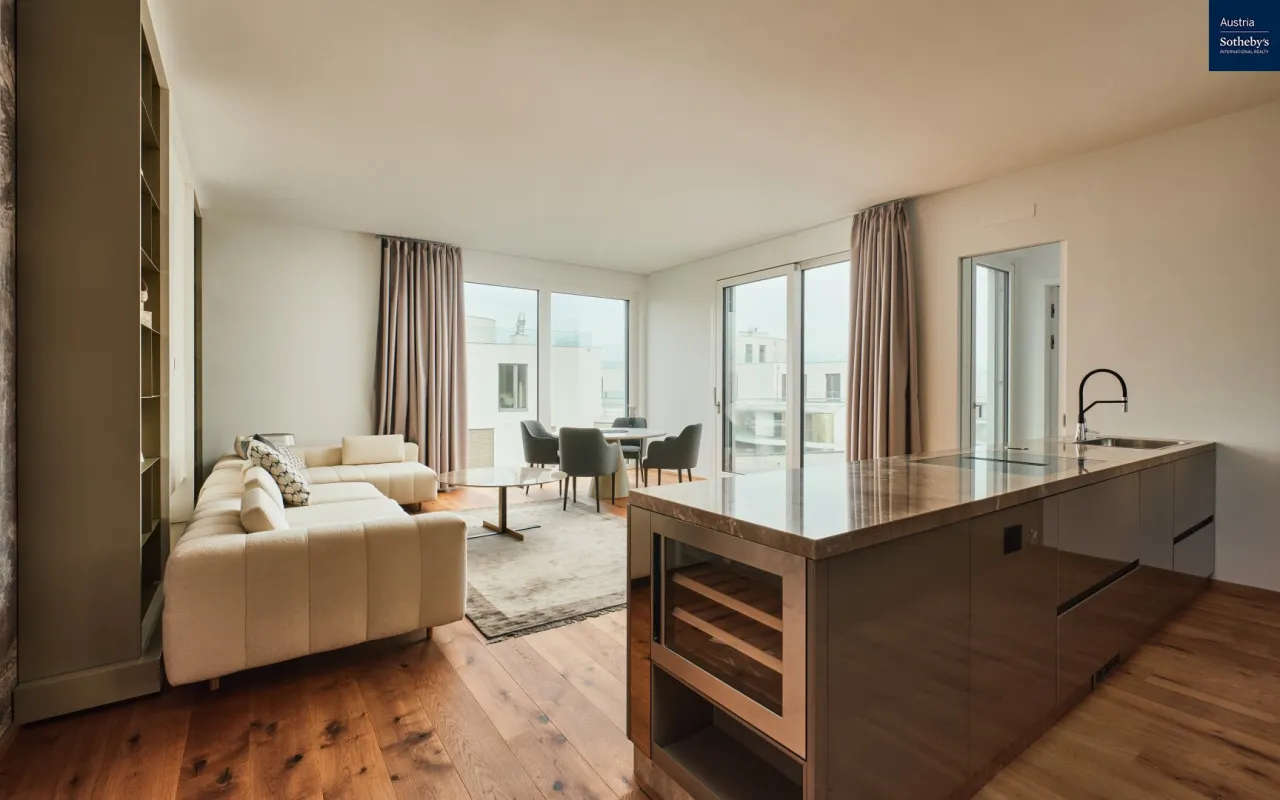 Wohn(T)raum am Wasser: Luxuriöse Wohnung im grünen Döbling - Bild 1