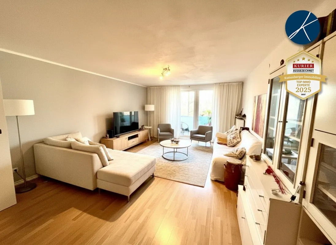Nahe Casino Baden! vermietete (bis 31.10.26) Dachgeschoßwohnung in Top-Lage: 1 Zimmer, Loggia & Grünblick zum Kurpark Baden, Niederösterreich für nur 149.999,00 €! - Bild 1