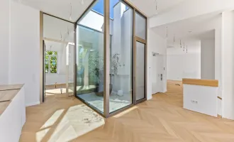 3,7m Raumhöhe im DG, Garage mit 2 Stellplätze, Atrium, Aufzug in die Wohnung und 360° Dachterrasse