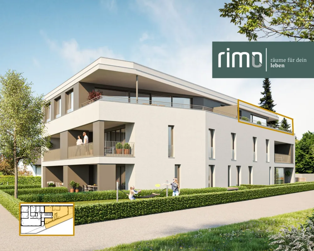 3-Zimmer-Dachgeschosswohnung mit Terrasse - Top 08 - Bild 1