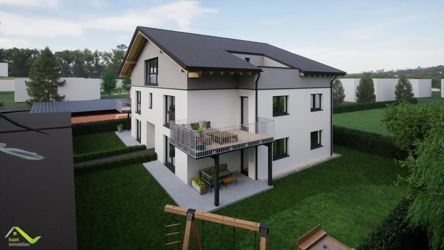 Neubau Ried/Tumeltsham-allein im Dachgeschoss-Lift, 2 Dachterassen,, Doppelcarport, Topausstattung - Bild 1