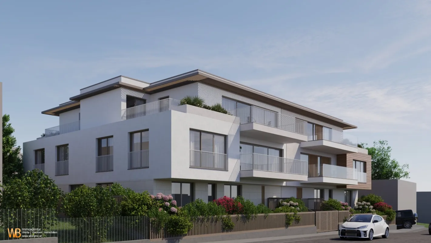 Gartenseitige Balkonwohnung! Perfektes Wohnprojekt in herrlicher Grünruhelage in Breitensee! Höchster Wohnkomfort mit Wärmepumpe, Klima, Photovoltaik und Smart Home System! - Bild 1